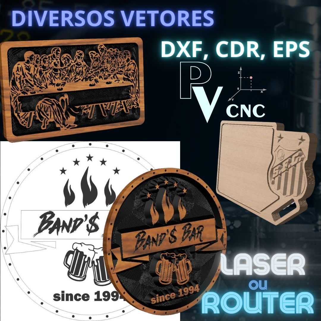 VETORES CNC ROUTER E LASER