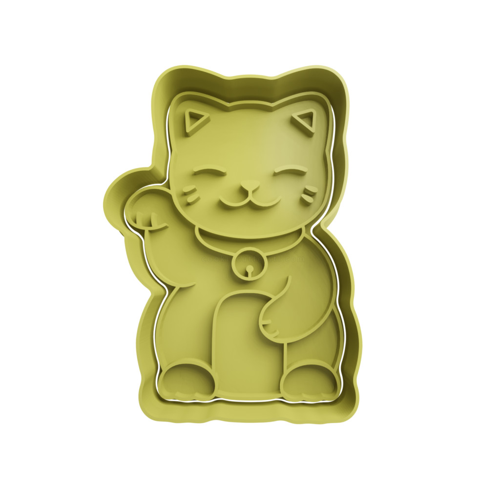 Gato da Sorte Maneki-neko Cortador de Biscoito 12 - Japão