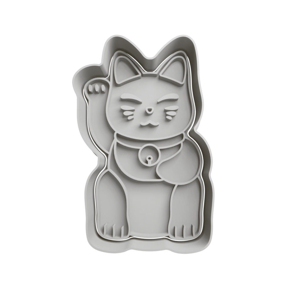 Gato da Sorte Maneki-neko Cortador de Biscoito 11 - Japão