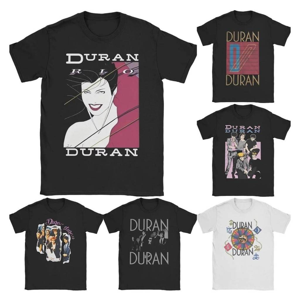 Duran Duran Tour for Men Women T Shirts Rio 1982 Rock Vintage Tee Shirt Short Sleeve Crew Neck T-Shirts 100% Cotton