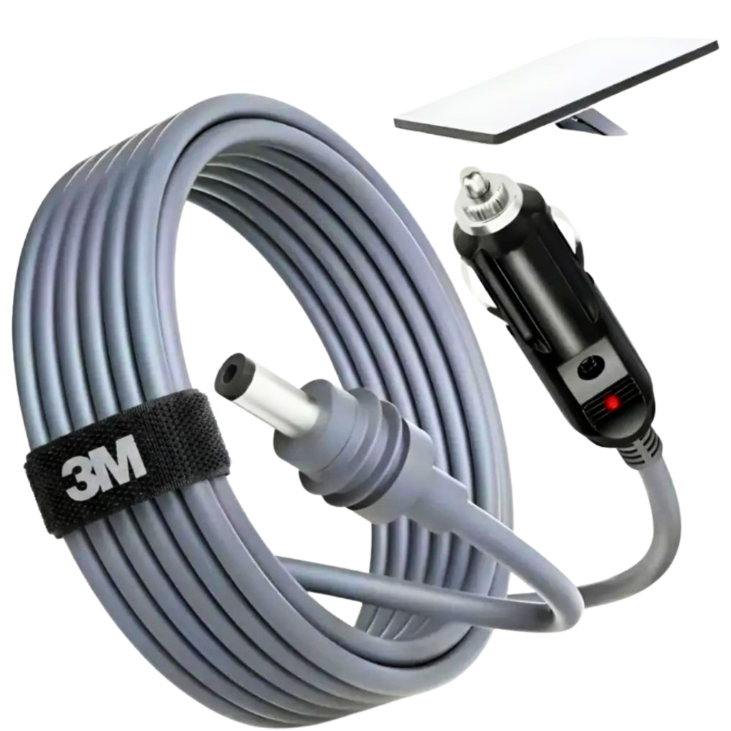 Starlink Mini Cabo 3m 12v/24v Carregador Veicular Para Carro Premium