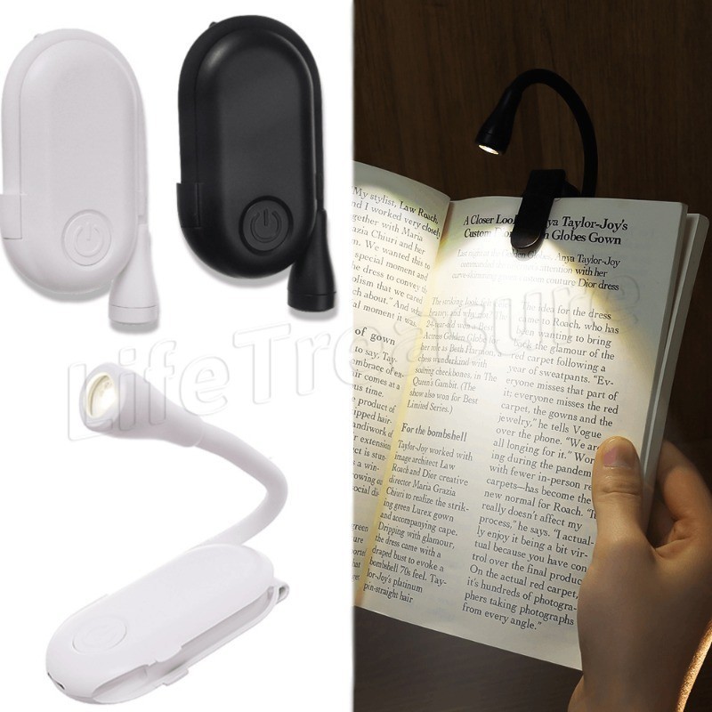 [Featured] Luz Noturna Ajustável-Lâmpada Portátil Com Clipe De Livro-Cuidados Os Olhos Recarregáveis Para Crianças-USB 360 ° De Mesa Giratória-Mini Bookmark Lamp-De Leitura LED