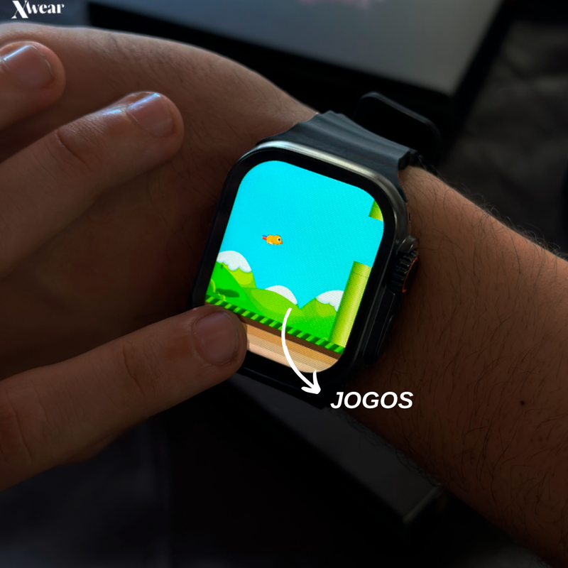 Relógio Inteligente Smartwatch XS9 ULTRA Série 9  Original X wear tela colorida de alta definição TFT de 2.00 polegadas tamanho total de 45mm Alta Definição Tela Amoled Faz e Recebe Chamadas Com dois gestos Bluetooth Controle de câmera