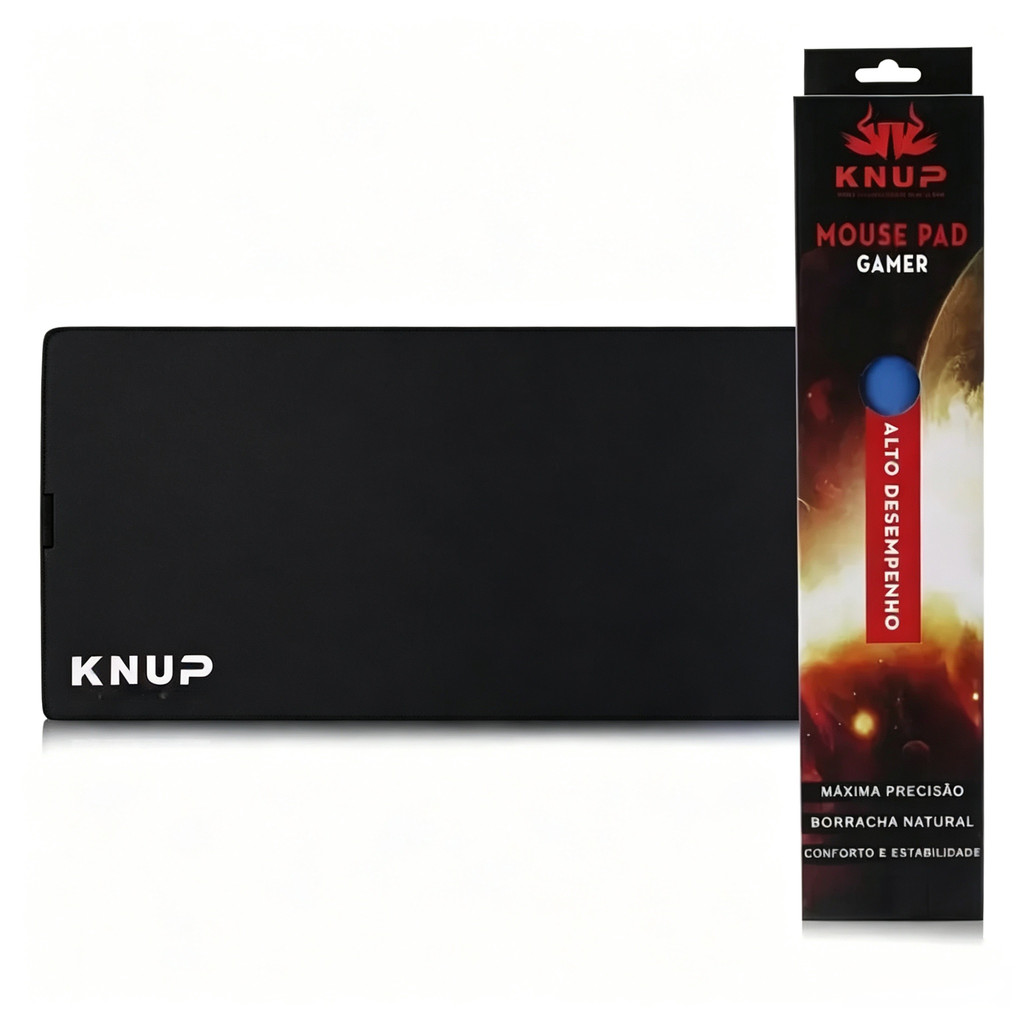 Mouse Pad Gamer com Base Antiderrapante Grande 80*30*3CM Compatível com Mouse Óptico ou Laser Tecido e Borracha Natural