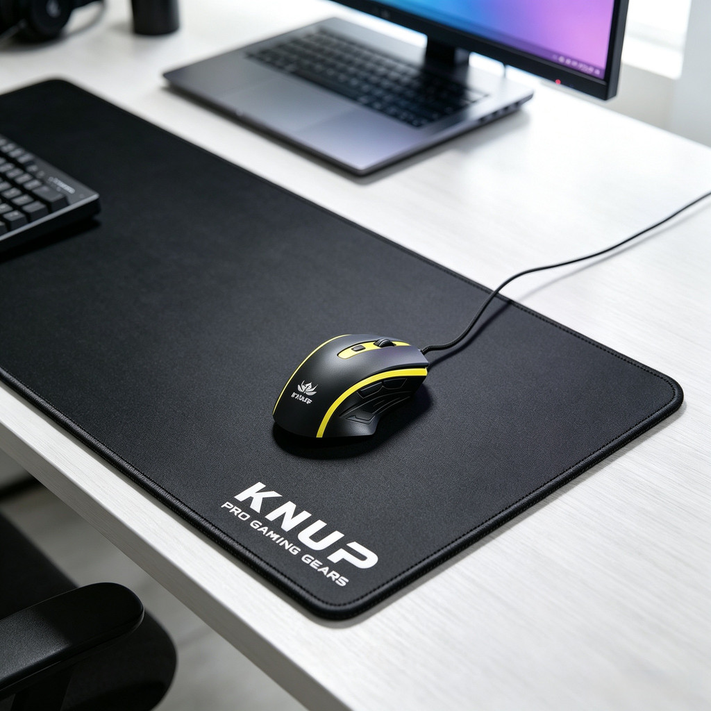  Mouse Pad Gamer Grande 80*30*3CM Base Antiderrapante Compatível com Mouse Óptico ou Laser para Trabalho Estudos Jogos