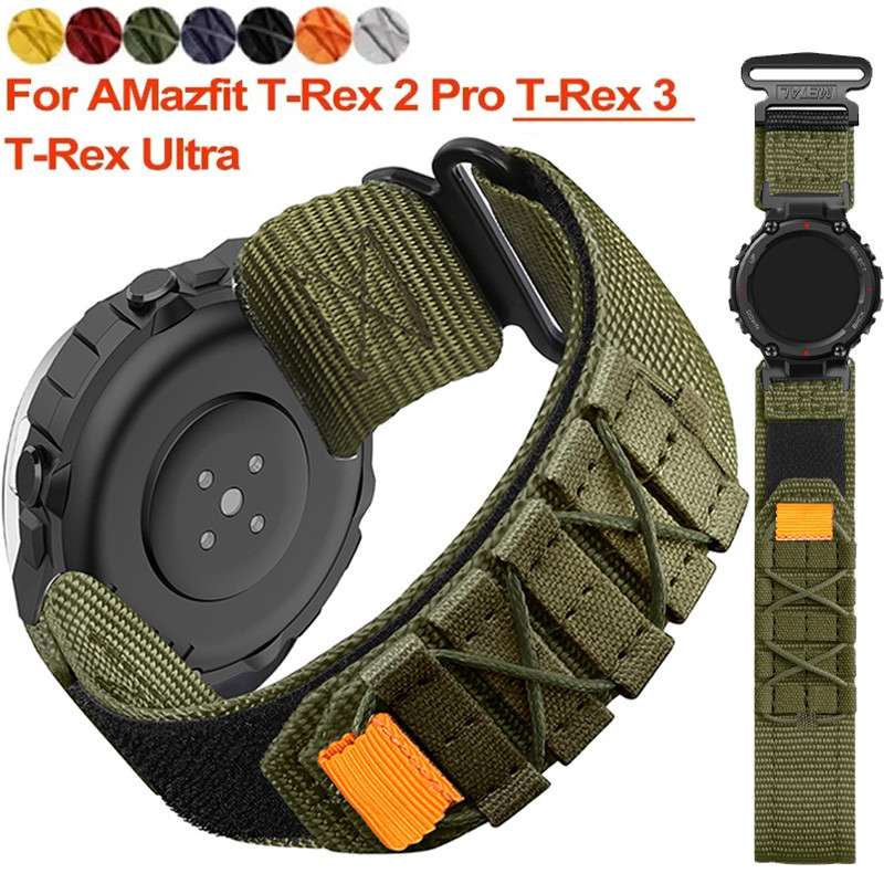 Pulseira De Nylon Colorida Para Huami Amazfit T-rex 2 3 Ultra Pro Tiranossauro Bandas Substituição