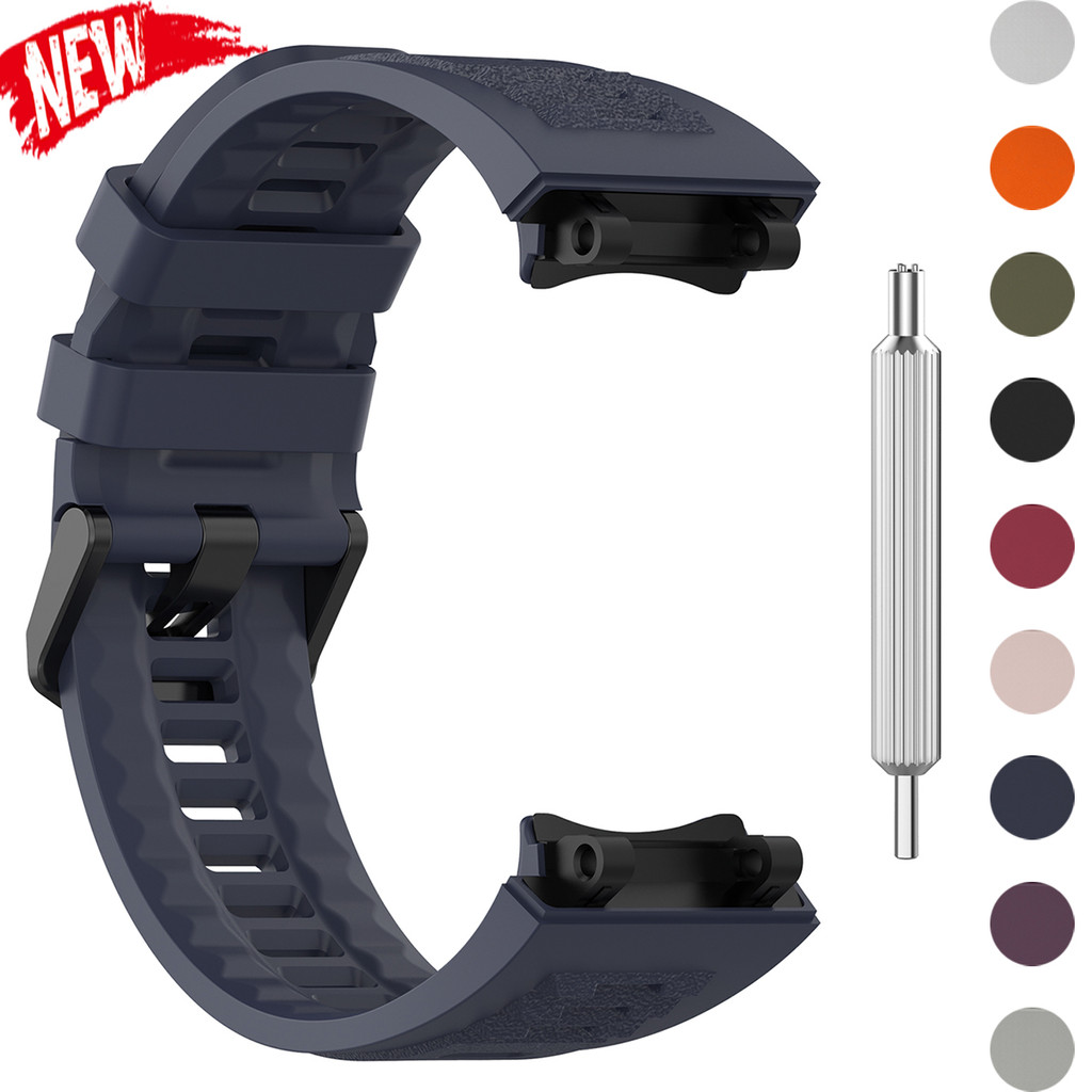 Pulseira Esportiva De Silicone Para Relógio Huami Amazfit T-rex 2 Banda Ajustável Substituição Acessórios Cinto Correa