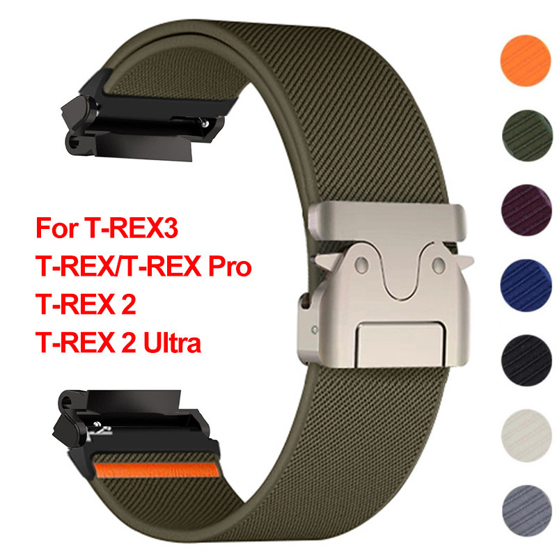 Pulseira De Laço De Náilon Para Huami Amazfit T-Rex 3 Esporte Substituição Smartwatch Relógio Inteligente/Ultra Acessóri