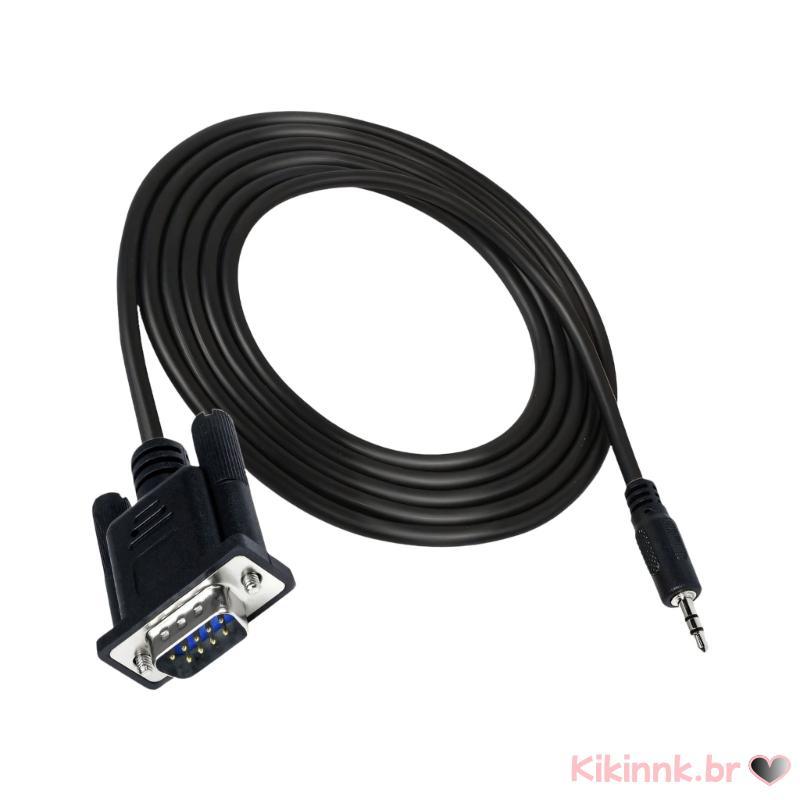 DB9 9Pin Para 3 5Mm Plugues RS232 Música Jacks Seriales Adaptador