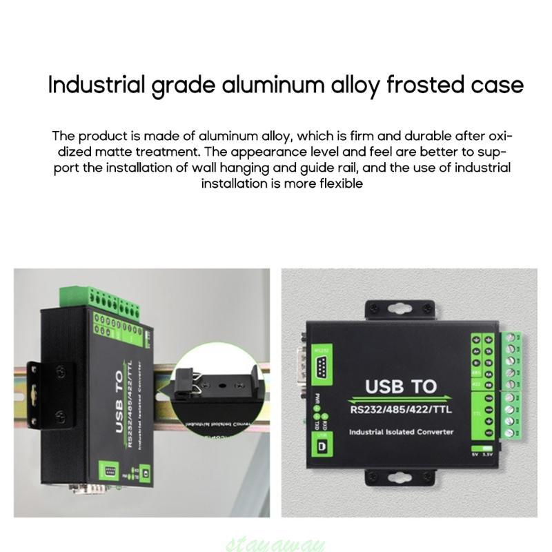 SRA Industrial USB Para RS232 RS485 RS422 TTL Conversor Isolado FT232RL Incorporado