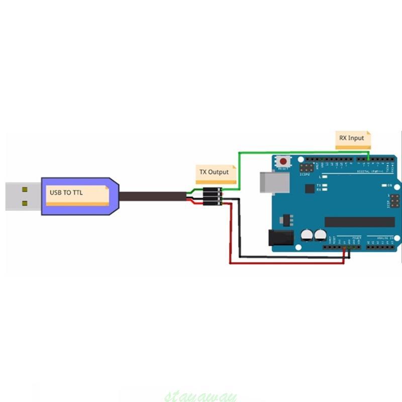 SRA 1M Módulo USB Para TTL 4P 4 Pinos RS232 Conversores Adaptador CH340 Chip Linha
