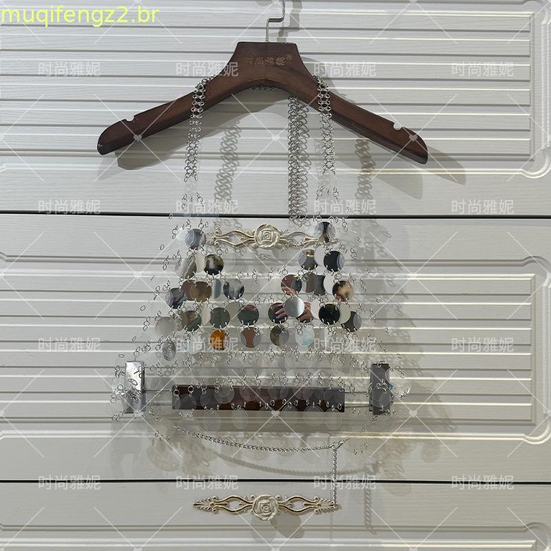 Moda Yani europeu americano novo estilo boate lantejoulas colete feminino biquíni sutiã corpo corrente roupa interior ca