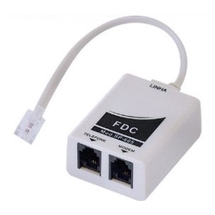 Micro Filtro Adsl Telefone Modem Internet Duplo