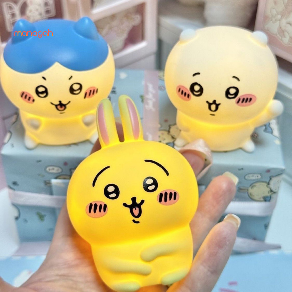 Handheld Night Light Decor Glowing Doll Toy Kawaii Anime Cartoon for Kids Baby Room Cute Surprise Gifts Southeast Asian