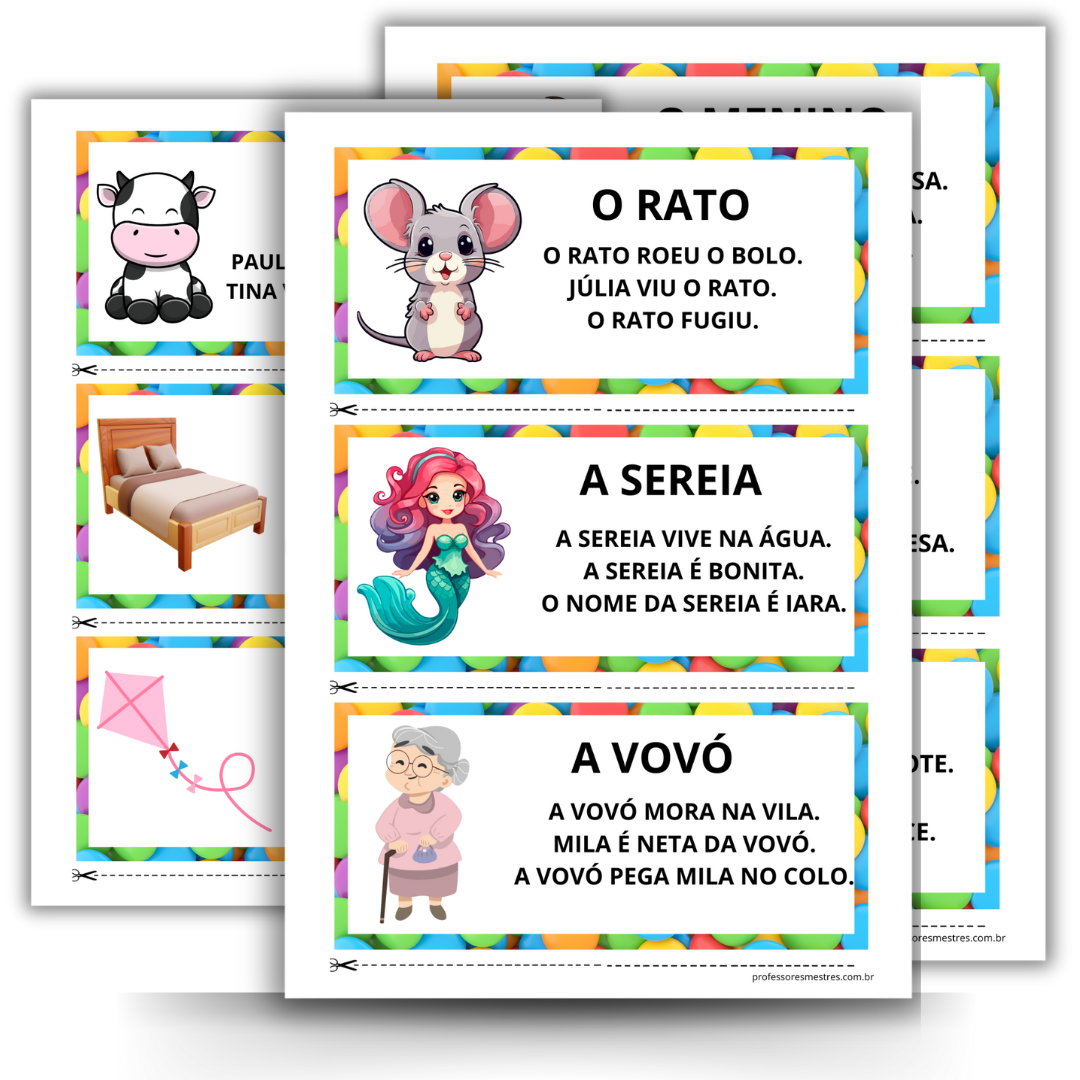 42 Textos pequenos para leitura alfabetização