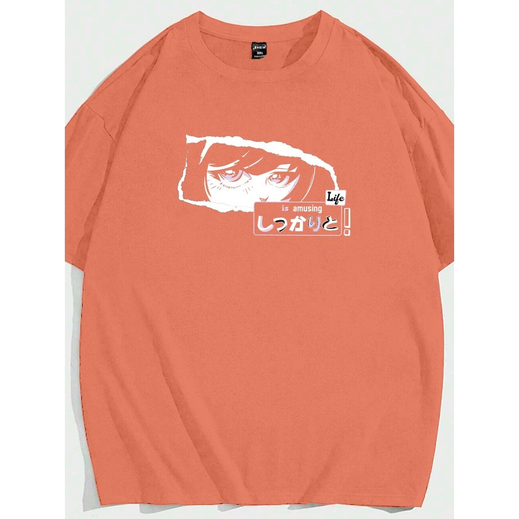 Blusa Vintage Preppy Show Off Anime Japonese T Shirt Fancy Girl Estampada Oversized Life Style