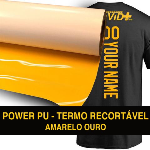 Vinil Transfer Plotter - Amarelo Ouro - 30 Cm 1 Mt