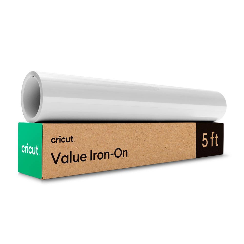 Cricut Value Iron-On Transfer Rolo de 30cm x 1,5m, Branco