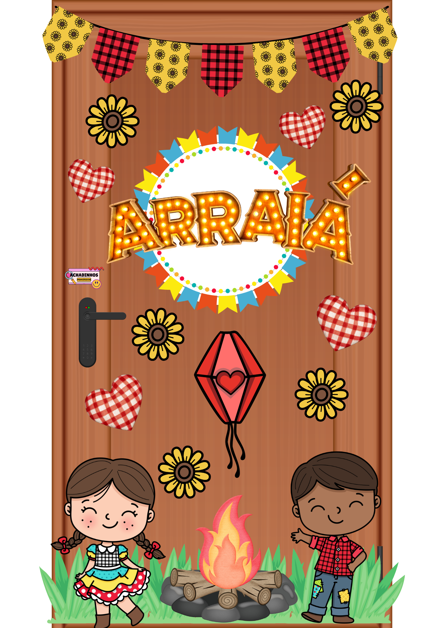 ????????Painel para porta - Festa Junina