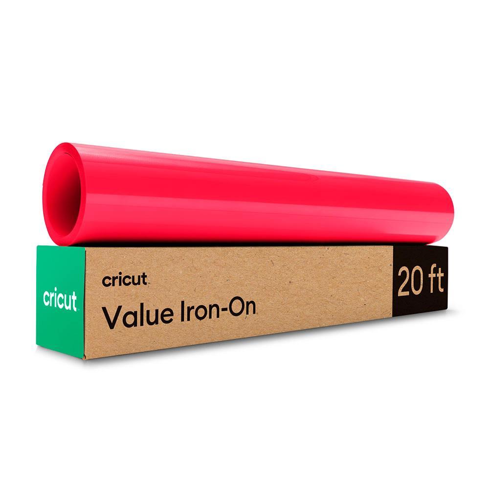 Cricut Value Iron-On Transfer Rolo de 30cm x 6m, Vermelho