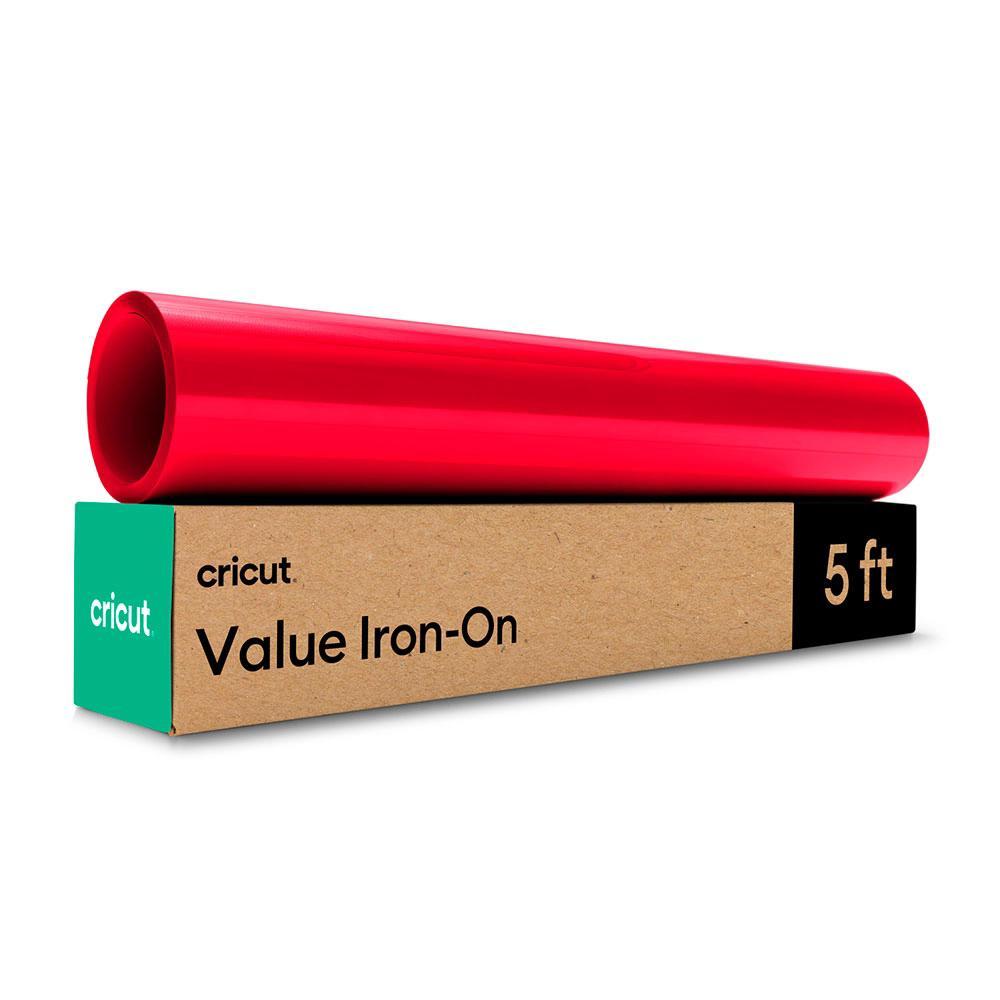 Cricut Value Iron-On Transfer 30cm x 1,5m, Vermelho