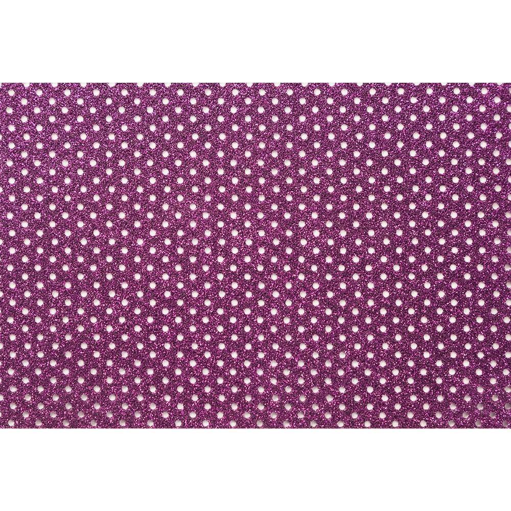 Transfer Glitter Furos Poá Roxo - Cricut - 30,5 x 61cm - 01 Unid