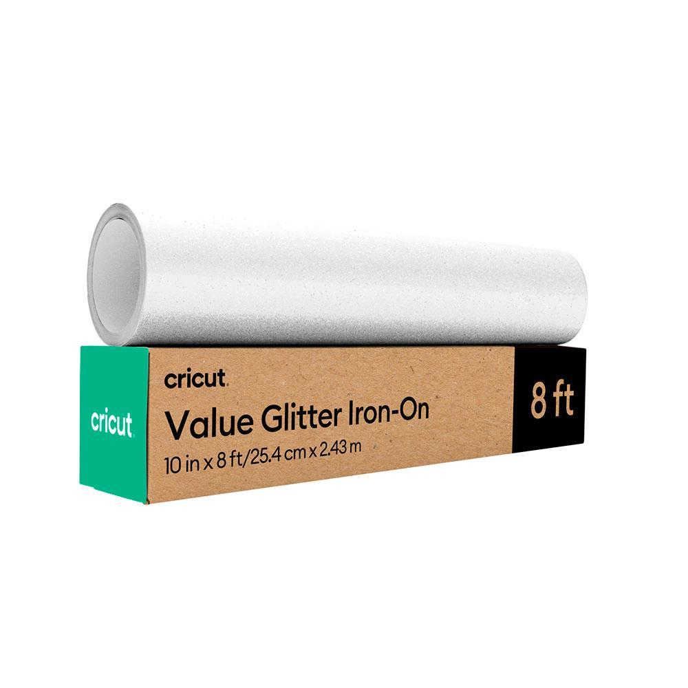 Cricut Value Iron-On Transfer Rolo de 25cm x 2,5m, Branco
