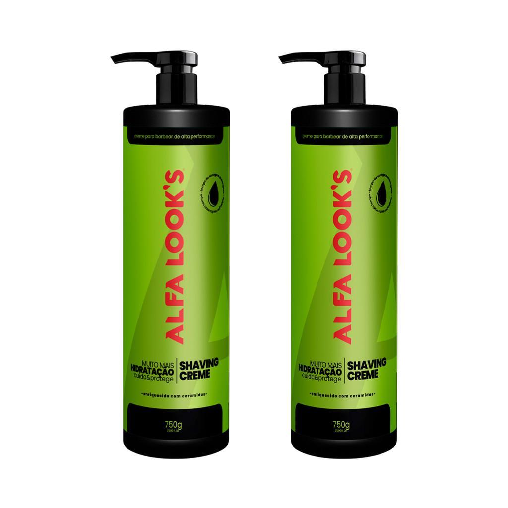 Kit 2 Un Shaving Creme Lemon 750Ml - Alfa Look´S