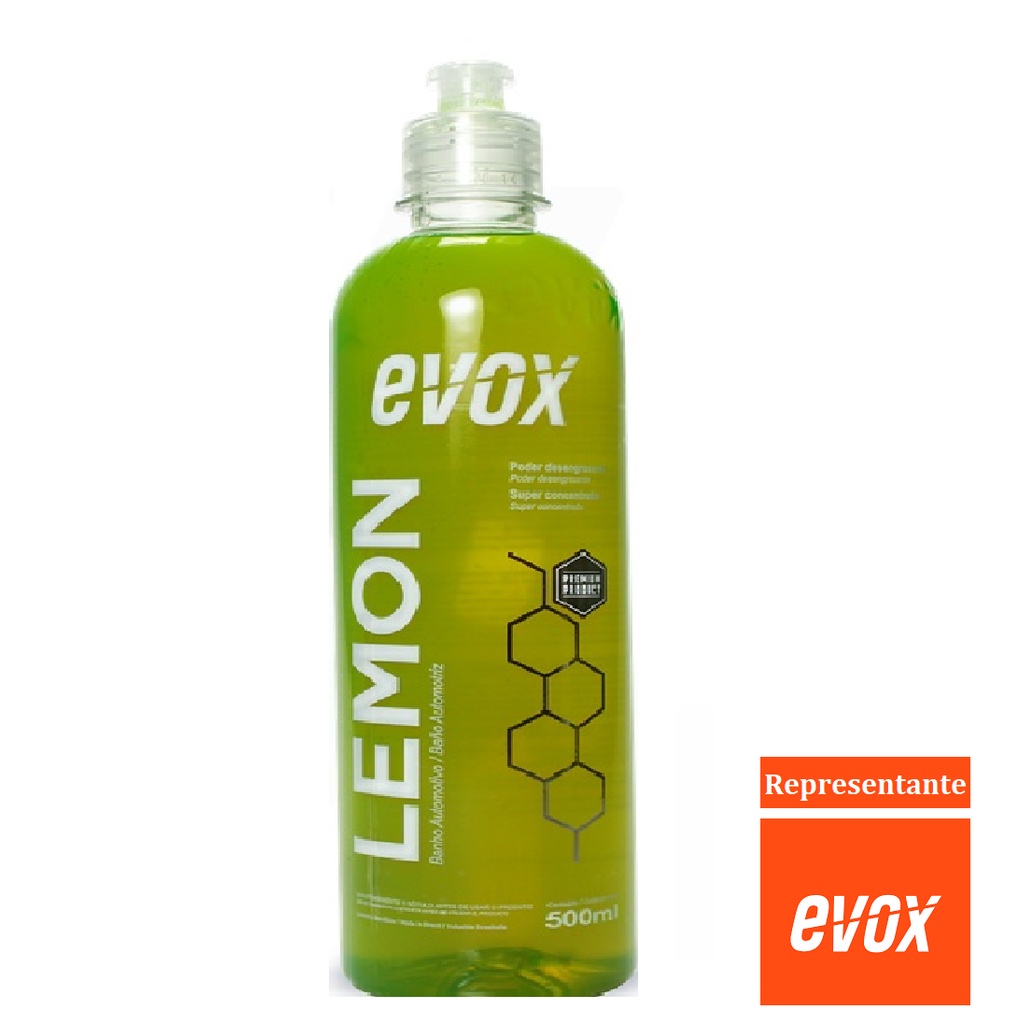 Lemon Shampoo Automotivo Com Poder Desengraxante 500ml Evox