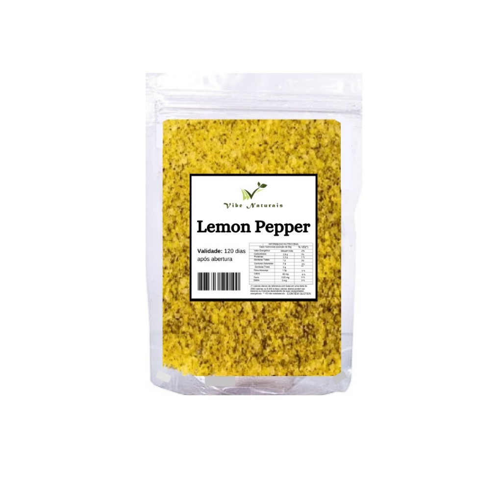 Lemon Pepper Tempero - 100% Natural