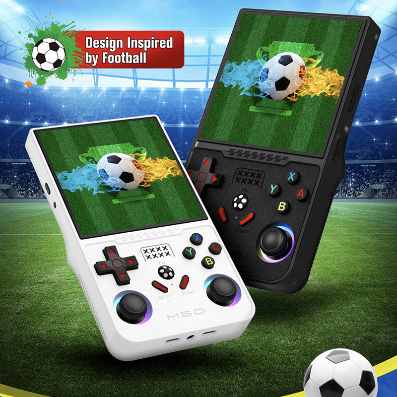 M50 Retro Portátil Console De Videogame Jogos Clássicos Pocket Player Tela IPS De 4.0 Polegadas