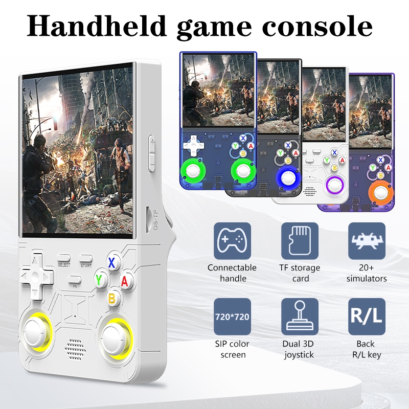 R36 Ultra Retro Console De Videogame Portátil 64G/128G 20000 + Sistema Linux Tela IPS De 4.0 Polegadas Bolso Player De V