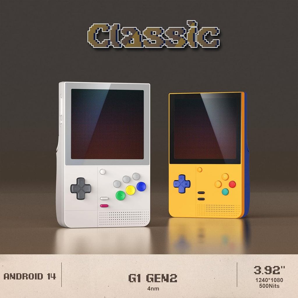 Retroid Pocket Classic Retro Handheld Game Console, tela sensível ao toque OLED de 3,92