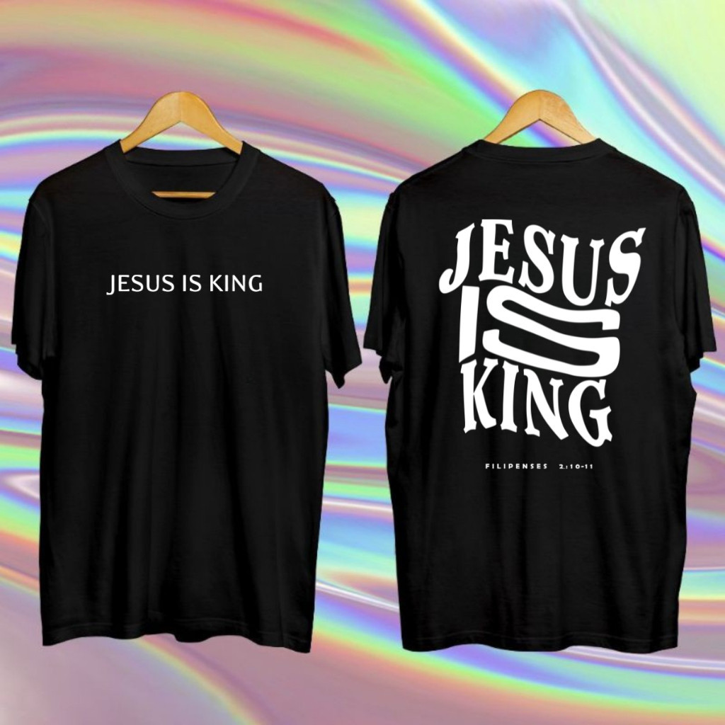 Camisa Blusa Masculina Unissex sized Jesus King Streetwear Cristã  trendbox