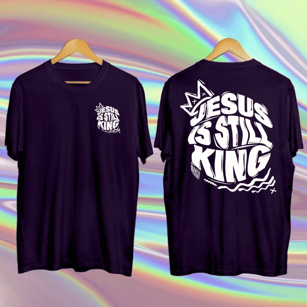 Camiseta Cristã Masculina Jesus Still King Unissex Streetwear sized  trendbox