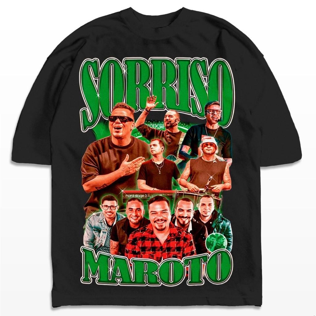 Camiseta sized Sorriso Maroto Pagode Streetwear Camisa Unissex Authentic Aesthetic JS COD FASHION