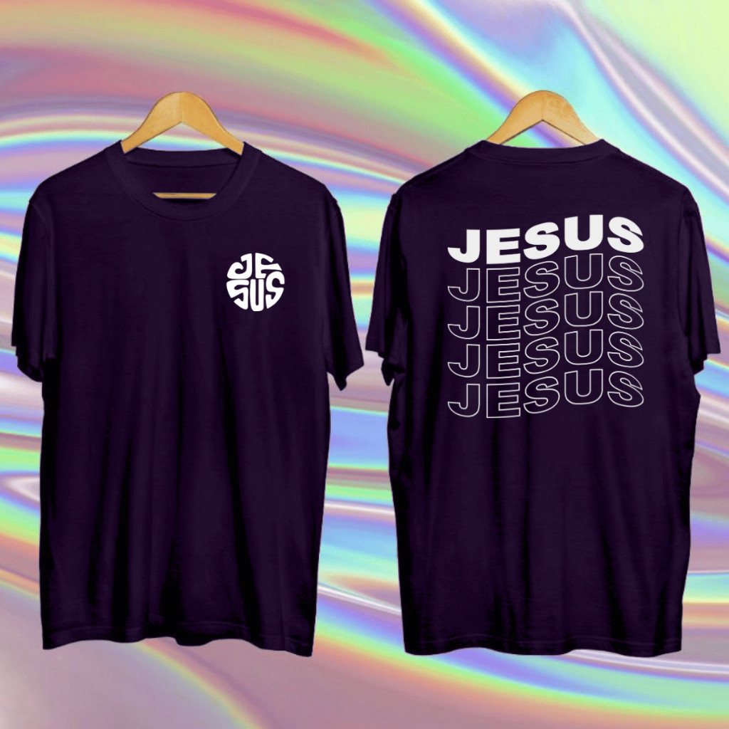 Camiseta Feminina Masculina Unissex Jesus Streetwear sized Cristã JS COD FASHION