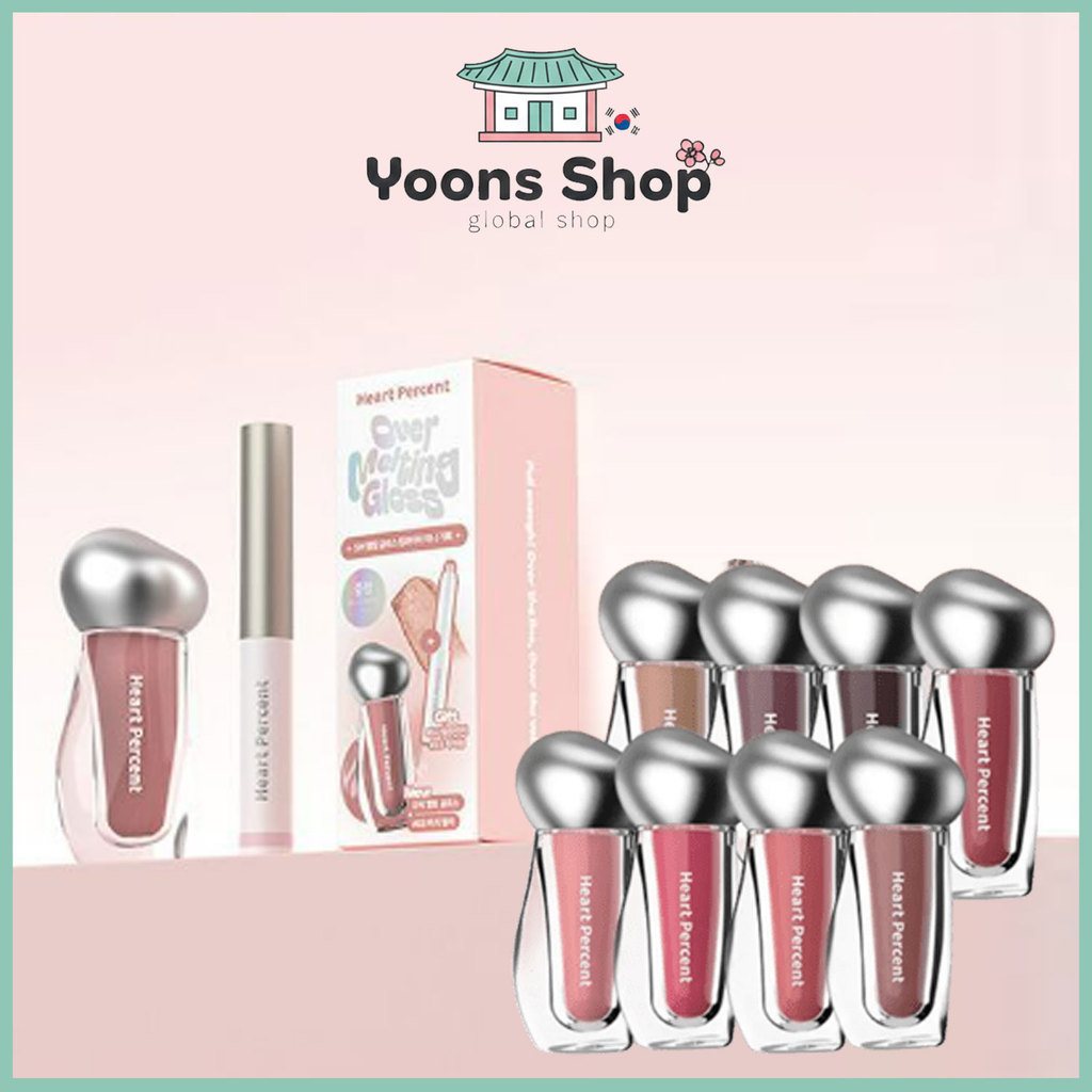 [Heart Percent] Dot On Mood Over Melting Gloss 3.8g(+ Mini Lip Lighter)_From Korea