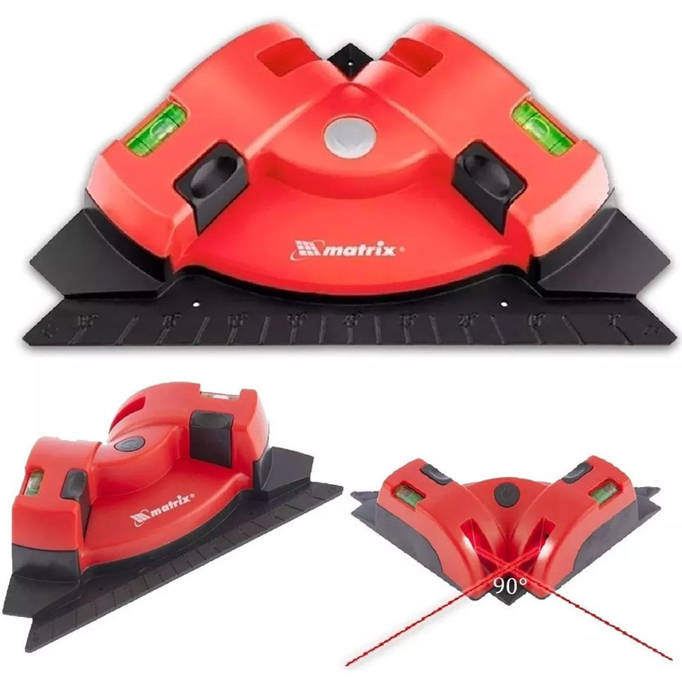 Nível Digital Laser 90° Graus Horizontal Vertical Esquadro Prumo Mtx