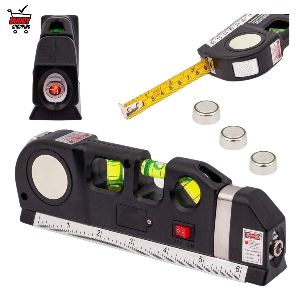 Nível Laser Profissional Trena Tripé Horizontal Vertical Nivelador a laser