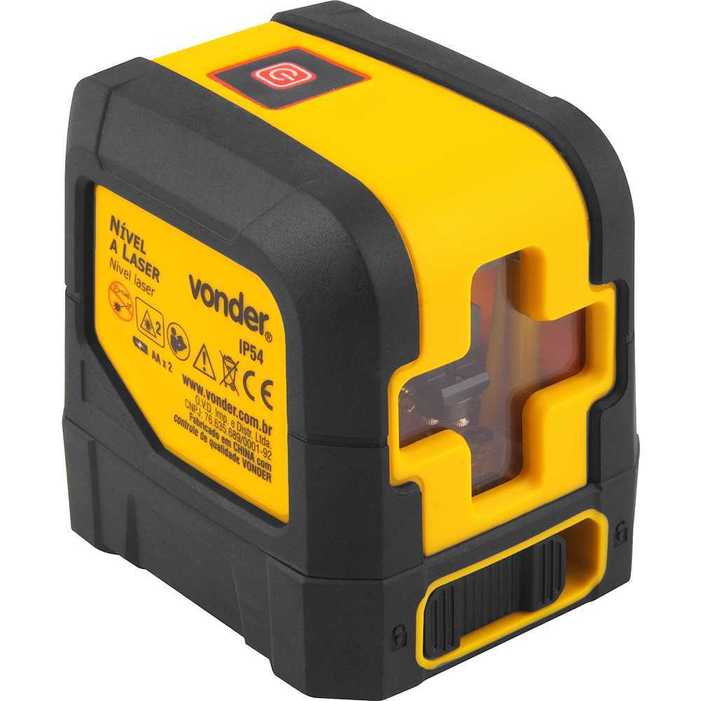 Nível a Laser Vonder 10m Autonivelante Linha Horizontal Vertical Suporte Magnético NLV010