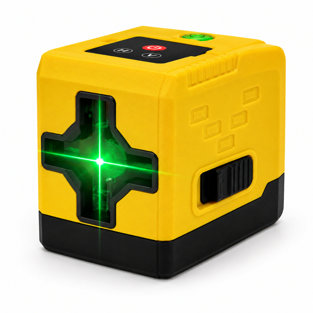 Nível a Laser 2 Linhas Verde Auto Nivelamento Base Magnética Horizontal Vertical Alta Precisão