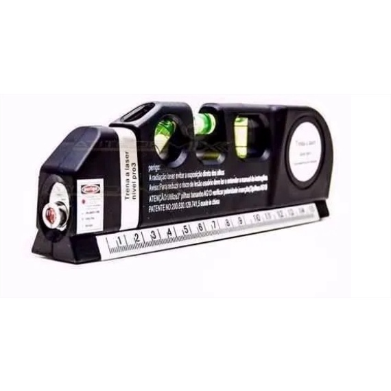Trena 3 Bolhas Nivelador Laser Horizontal Vertical