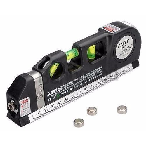 Nível Nivelador Laser Trena 3 Bolhas Horizontal Vertical