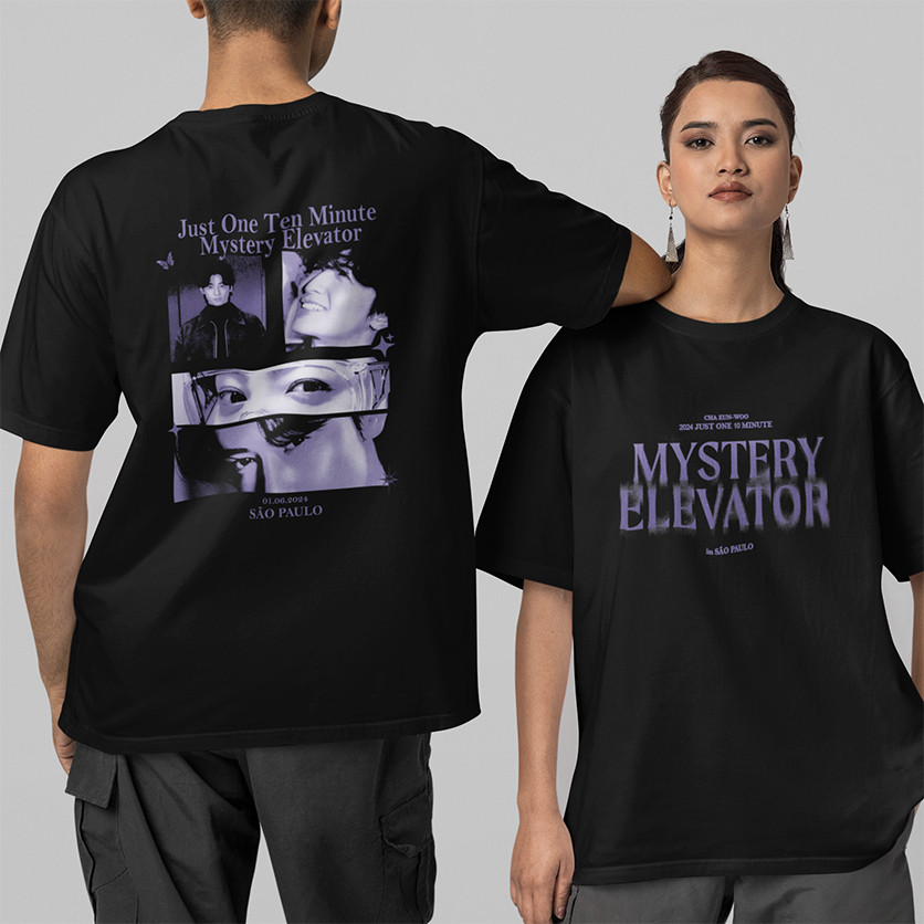 Camiseta Eunwoo Mystery Elevator TOUR Roxo - 100% ALGODÃO