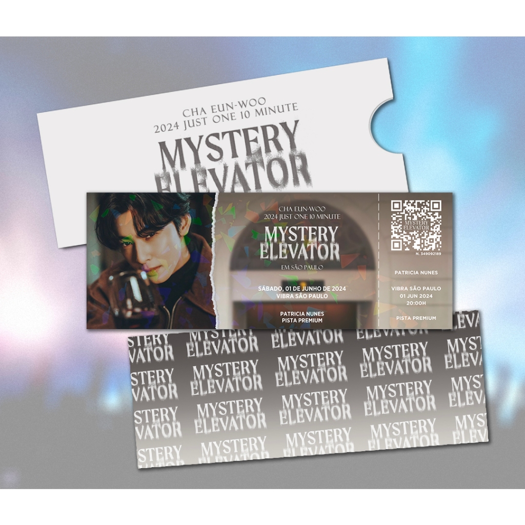 Ingresso Holográfico Personalizado - Cha Eun-Woo (Mystery Elevator)
