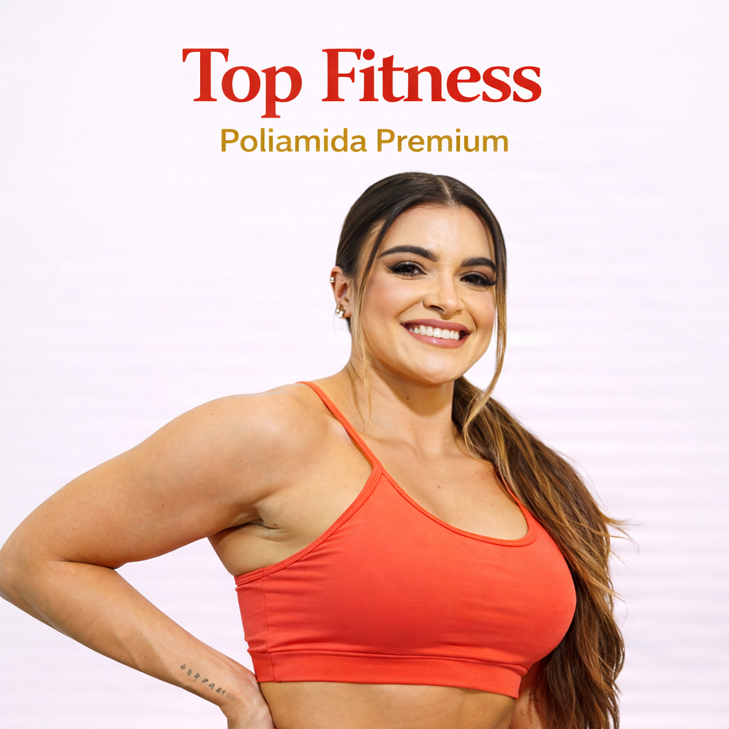 Top Fitness Com Bojo Removível Academia Caminhada Zero Transparência Poliamida Premium Uv50+ Action