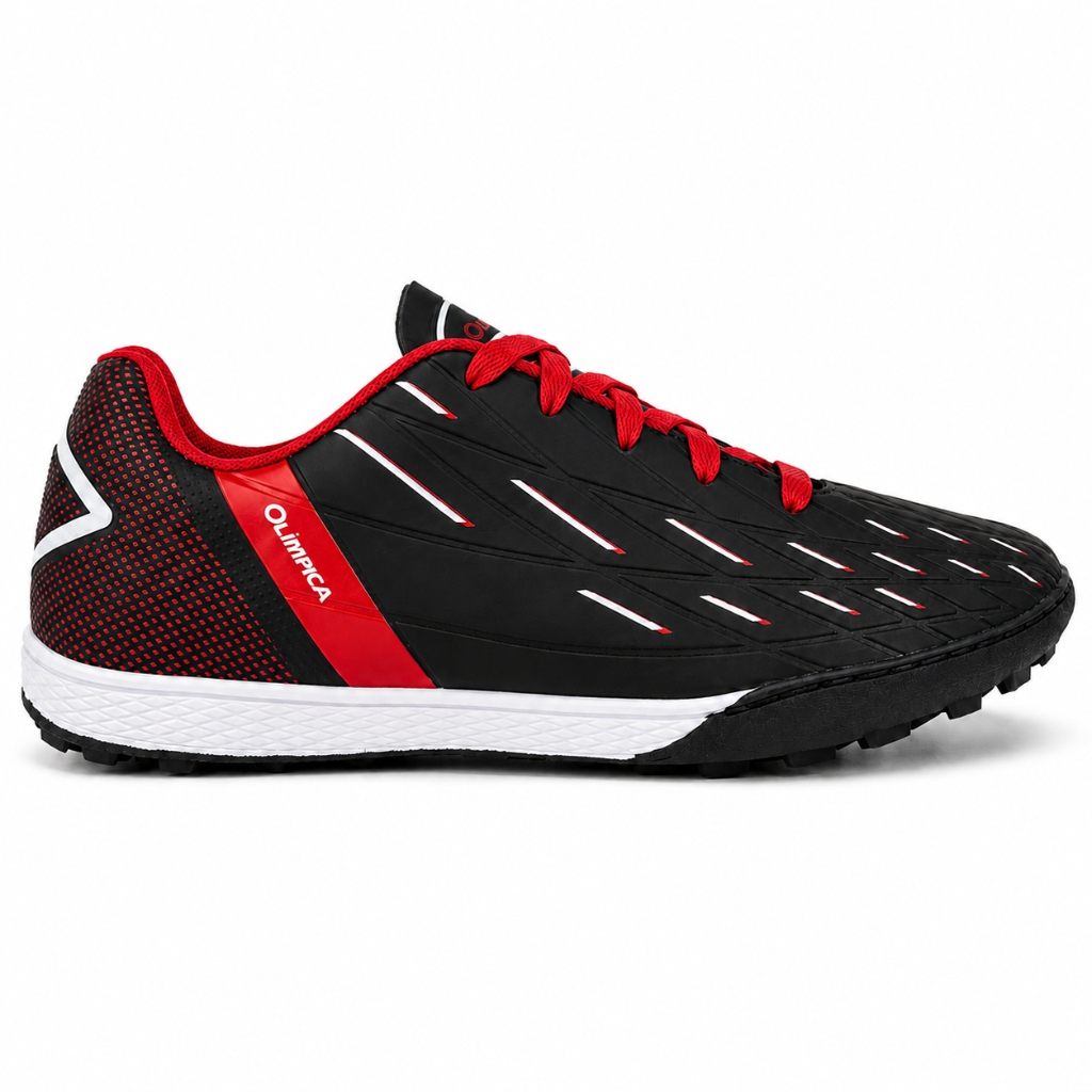 Chuteira Society Olimpica e Dray Topfly Action Com Micro Travas Fixas