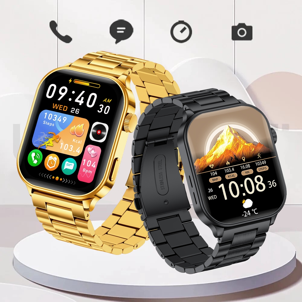 LIGE Multifuncional Smartwatch Ao Ar Livre Freqüência Cardíaca Esportes Fitness lP68 À Prova Dip68 Água 2.01 