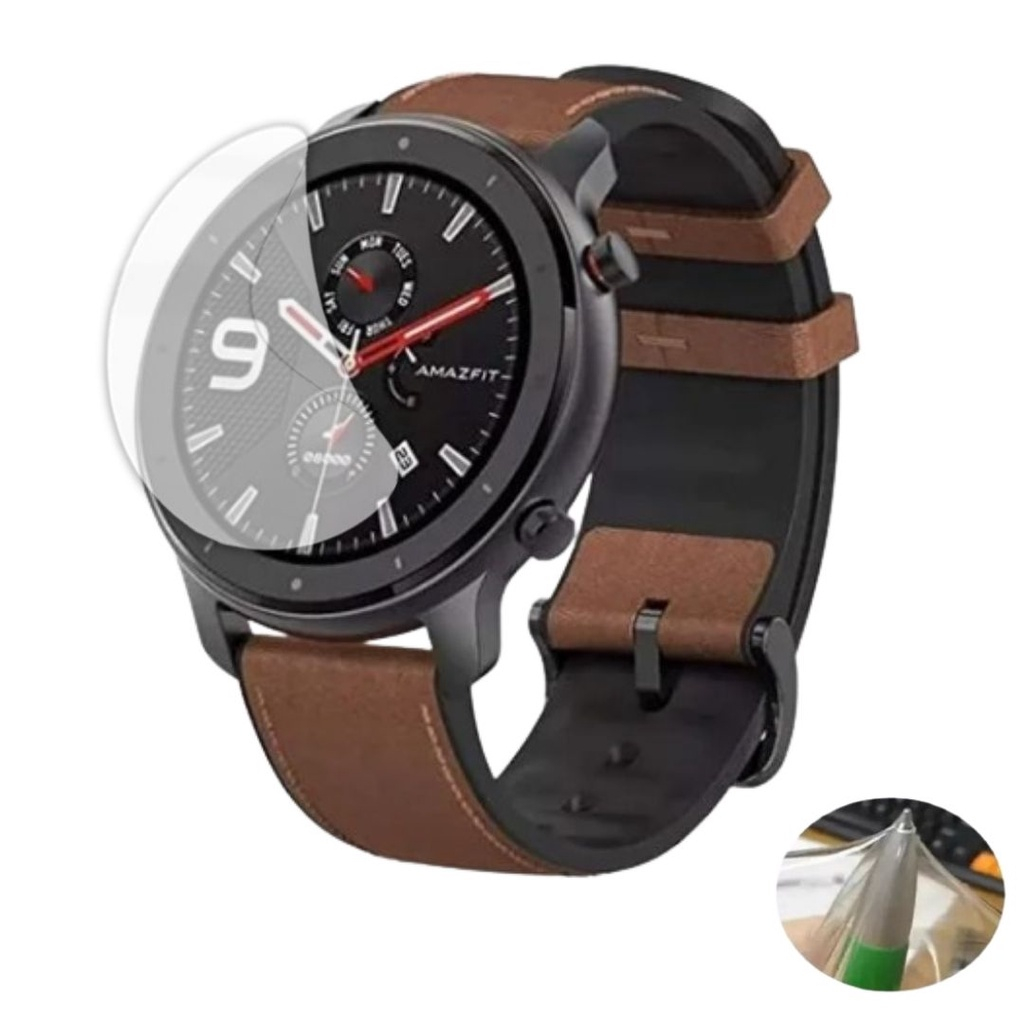 PELÍCULA CERÂMICA PARA AMAZFIT GTR 47MM - Relógio Smartwatch Huami Xiaomi SEM BORDA